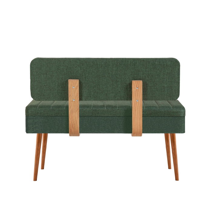 Hanah Home Banco 1070 Pino Atlántico y Verde 110x82.5x40 cm